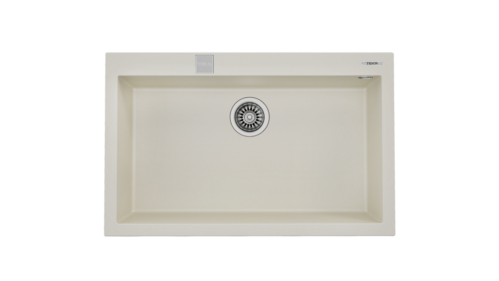 TEKA FORSQUARE 72.40 TG BRİGHT CREAM  TEZGAHÜSTÜ GRANİT EVİYE