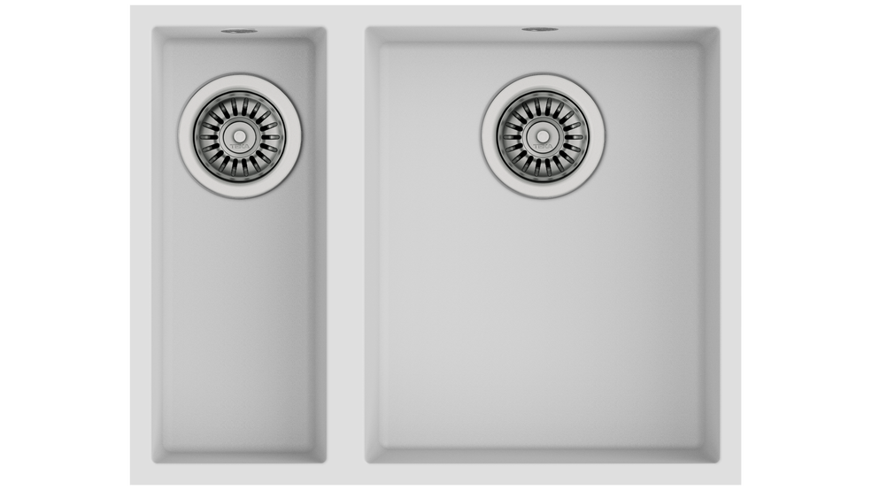 TEKA SQUARE 560 TG ARCTİC WHİTE TEZGAHALTI GRANİT EVİYE
