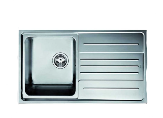 TEKA STAGE 45 B SAĞ DAMLALIKLI ÇELİK EVYE