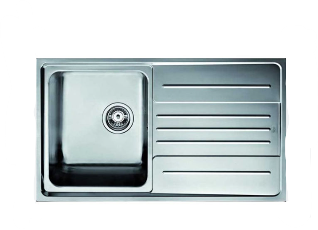 TEKA STAGE 45 B SAĞ DAMLALIKLI ÇELİK EVYE