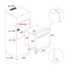 TEKA HLB 8400 ST HYDROCLEAN® PRO TEMİZLEME SİSTEMİNE SAHİP A+ ÇOK İŞLEVLİ FIRIN