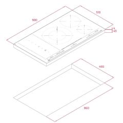 TEKA IZS 97630 MST BK SlideCooking ve 5 pişirme bölgeli 90 cm Flex indüksiyon ocak