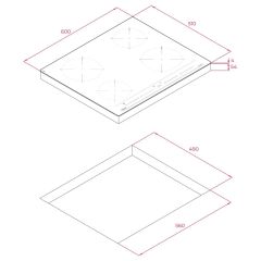 TEKA IZC 64010 BK MSS 60 cm 4 pişirme bölmeli İndüksiyon Ocak ve Direct Function Multislider