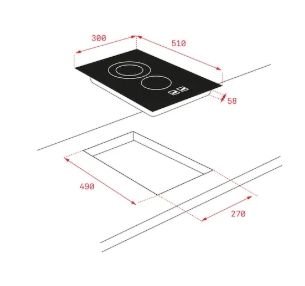 TEKA TBC 32010 TTC DOKUNMATİK KONTROLLÜ VE 2 BÖLGELİ 30CM VİTROSERAMİK OCAK