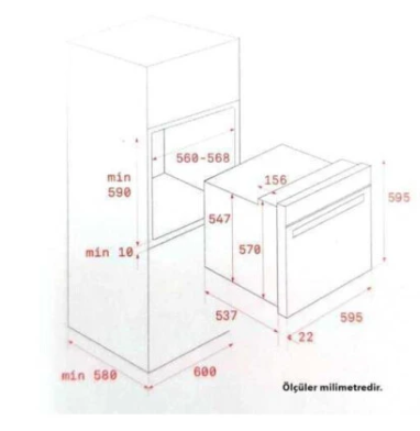 TEKA HAK 629 BK MULTİFONKSİYONEL ANKASTRE SİYAH FIRIN