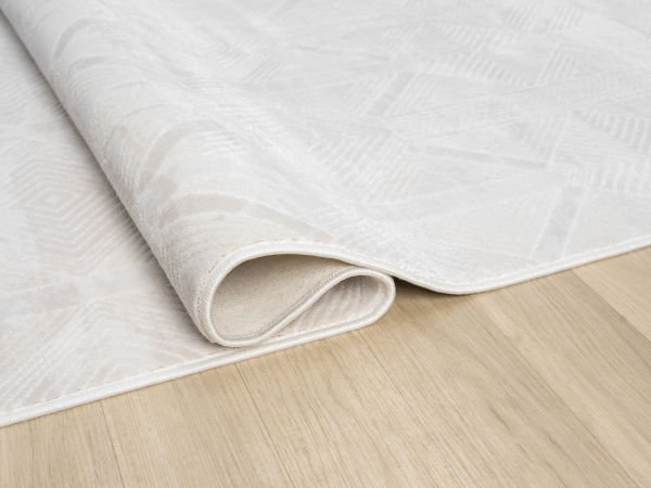 Seyran Vista 5116 Krem Salon Halısı Yolluk Yumuşak Tuşeli Modern Dokuma Makine Halısı