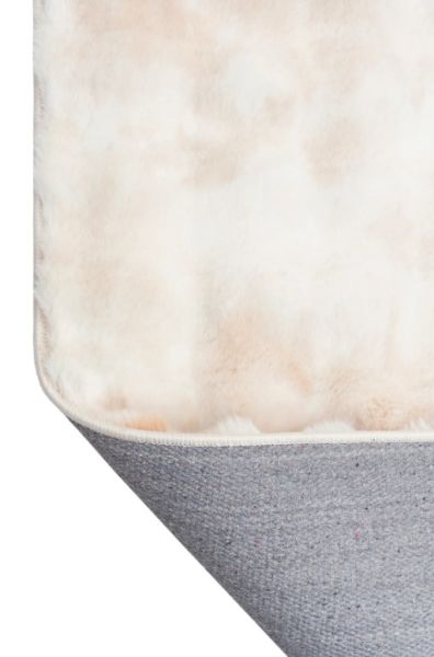 Ekstra Yumuşak Dokulu Geçişli Kahve Krem Bubble Tavşan Tüyü Darcio Dikdörtgen Post Peluş Halı