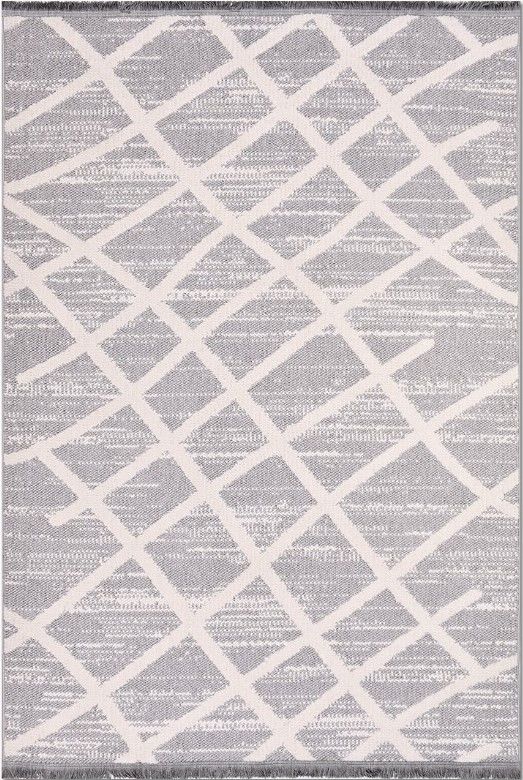 Crea Belezza 8632BRK Soft Yumuşak Tuşeli Modern Halı Krem Gri My Crea Home