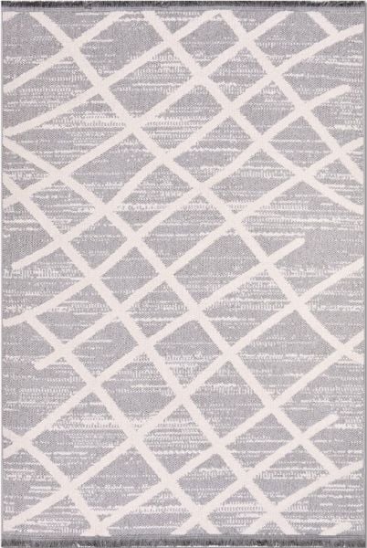Crea Belezza 8632BRK Soft Yumuşak Tuşeli Modern Halı Krem Gri My Crea Home