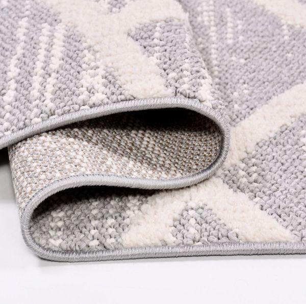Crea Belezza 8632BRK Soft Yumuşak Tuşeli Modern Halı Krem Gri My Crea Home