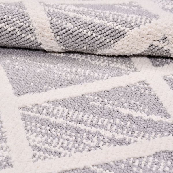 Crea Belezza 8632BRK Soft Yumuşak Tuşeli Modern Halı Krem Gri My Crea Home