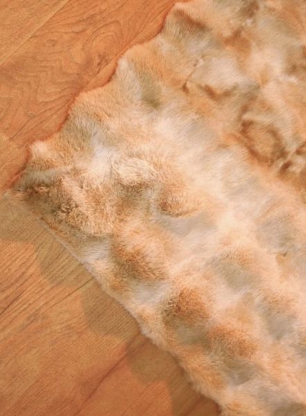 Ekstra Yumuşak Dokulu Multi Kahve Bubble Tavşan Tüyü Darcio Yuvarlak Post Peluş Halı