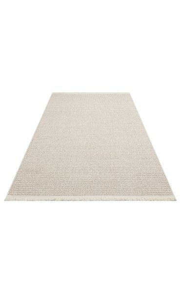 Eko Halı Motto 10 Plain Bej Yumuşak Tuşeli Örgü Dokuma Modern Bukle Makine Halısı