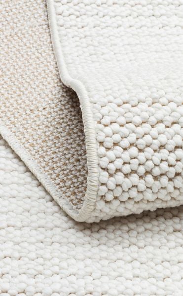 Eko Halı Motto 10 Plain Beyaz Yumuşak Tuşeli Örgü Dokuma Modern Bukle Makine Halısı