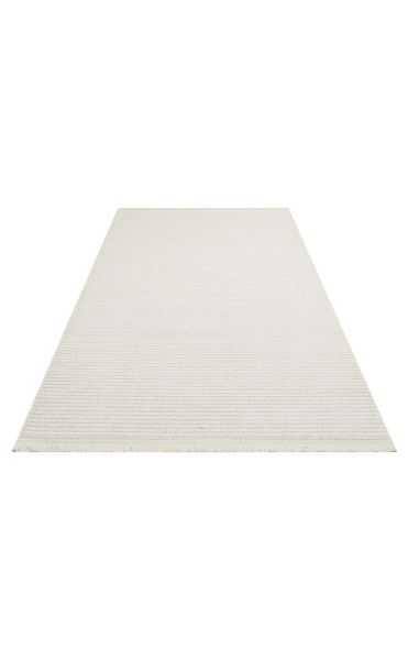 Eko Halı Motto 10 Plain Beyaz Yumuşak Tuşeli Örgü Dokuma Modern Bukle Makine Halısı