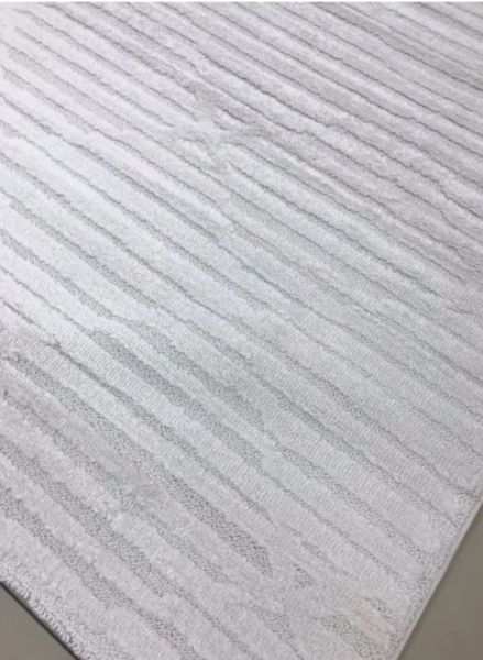 Padişah Glaze Koleksiyonu 68370 060 Krem Kabartmalı Yumuşak Dokuma Modern Salon Halısı