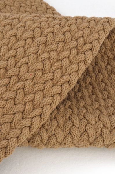 Lunox Kahve Hasır Örgü Çift Taraflı Dokuma Yolluk Jüt Kilim Yuvarlak Banyo Paspası