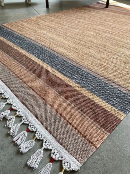 Halımax Just 01 Yeni Nesil Yıkanabilir Püsküllü Dokuma Kilim