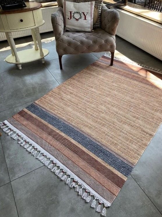 Halımax Just 01 Yeni Nesil Yıkanabilir Püsküllü Dokuma Kilim
