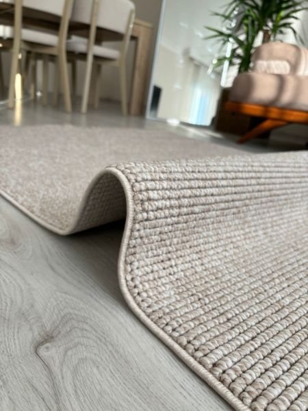 Seyran Halı Ribera Bej Yumuşak Dokulu Bukle Halı Kilim Salon Mutfak Koridor Yolluk Dokuma Makine Halısı