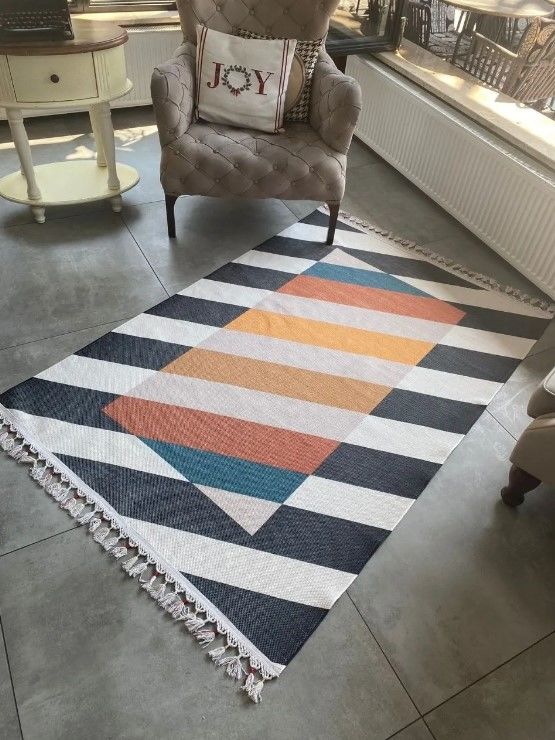 Halımax Just 04 Yeni Nesil Yıkanabilir Püsküllü Dokuma Kilim