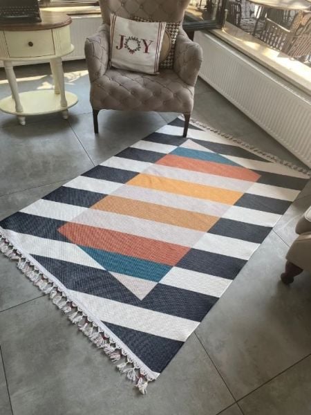 Halımax Just 04 Yeni Nesil Yıkanabilir Püsküllü Dokuma Kilim