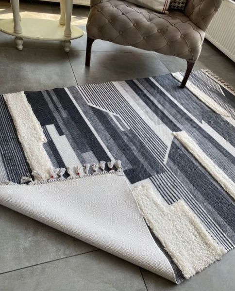 Halımax Just 09 Kabartmalı Yeni Nesil Yıkanabilir Püsküllü Dokuma Kilim