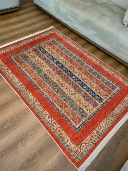 Drom Kaymaz Tabanlı Yıkanabilir Multi Etnik Salon Koridor Mutfak Halısı