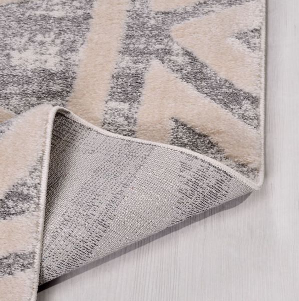 Crea Halı Fendi FA01K Gri Krem Ekstra Yumuşak Tuşeli Hav Toz Vermez Salon Halısı My Crea Home