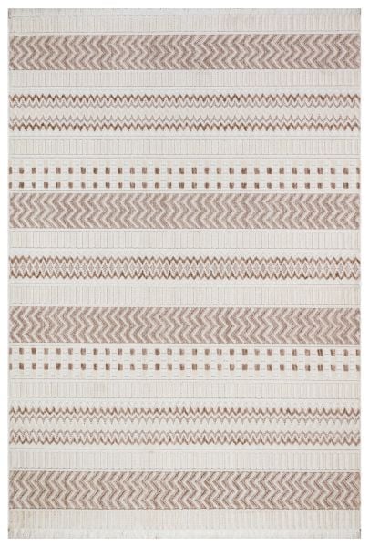 Türkmen Halı Harvey HR02 Bej Kabartmalı Modern Dokuma Salon Halısı