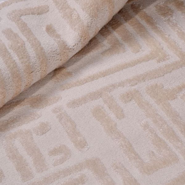 Crea Halı Fendi FA03K Bej Ekstra Yumuşak Tuşeli Hav Toz Vermez Salon Halısı My Crea Home