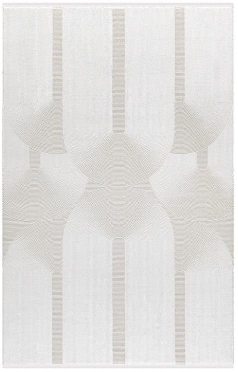 Merinos Rcycle Koleksiyonu 37804 061 Beyaz Modern Dokuma Salon Mutfak Halısı Yolluk
