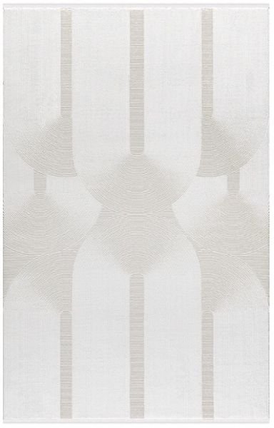 Merinos Rcycle Koleksiyonu 37804 061 Beyaz Modern Dokuma Salon Mutfak Halısı Yolluk