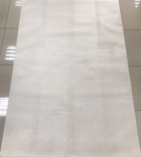 Merinos Rcycle Koleksiyonu 37804 061 Beyaz Modern Dokuma Salon Mutfak Halısı Yolluk