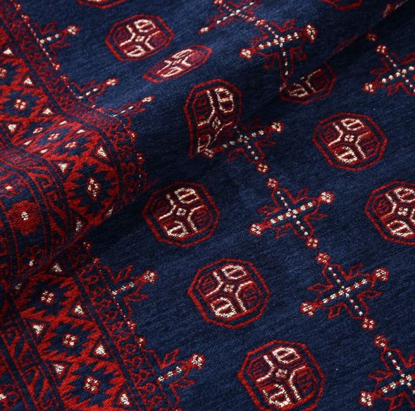 Crea Halı Truva TR03 Afgan Desen Bordo Lacivert Etnik Modern Halı My Crea Home