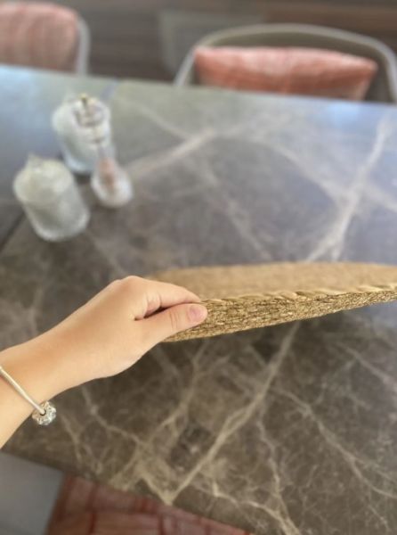 Halımax Altılı Hasır Amerikan Servis Bambu Oval Örme Supla 6'lı 35x40cm