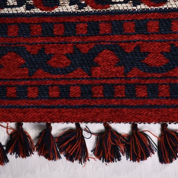 Crea Halı Truva TR04 Afgan Desen Bordo Lacivert Etnik Modern Halı My Crea Home