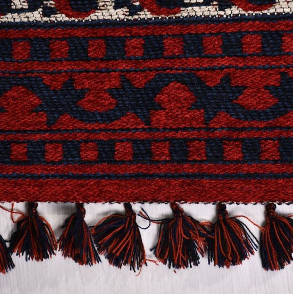 Crea Halı Truva TR04 Afgan Desen Bordo Lacivert Etnik Modern Halı My Crea Home