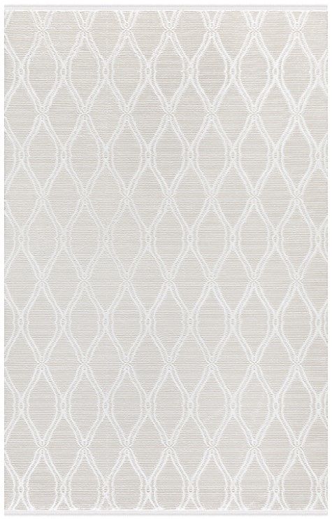 Merinos Rcycle Koleksiyonu 37406 061 Beyaz Modern Dokuma Salon Mutfak Halısı Yolluk