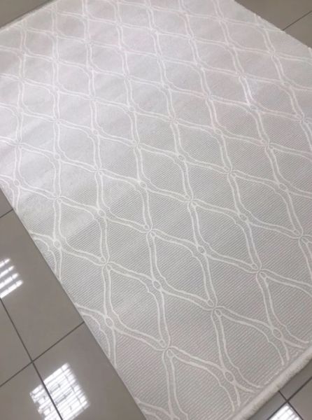Merinos Rcycle Koleksiyonu 37406 061 Beyaz Modern Dokuma Salon Mutfak Halısı Yolluk