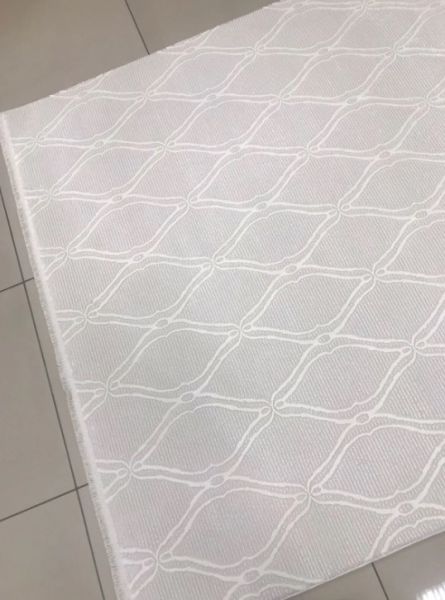 Merinos Rcycle Koleksiyonu 37406 061 Beyaz Modern Dokuma Salon Mutfak Halısı Yolluk
