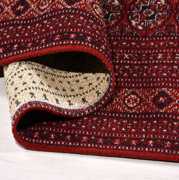 Crea Halı Truva TR06 Afgan Desen Bordo Kırmızı Etnik Modern Halı My Crea Home