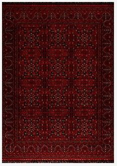 Crea Halı Truva TR08 Afgan Desen Bordo Kırmızı Etnik Modern Halı My Crea Home