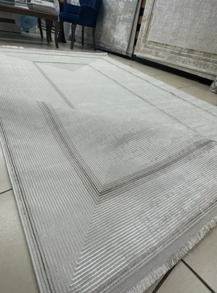 Merinos Lion Koleksiyonu 62752 070 Bej Krem Modern Dokuma Salon Mutfak Halısı Yolluk