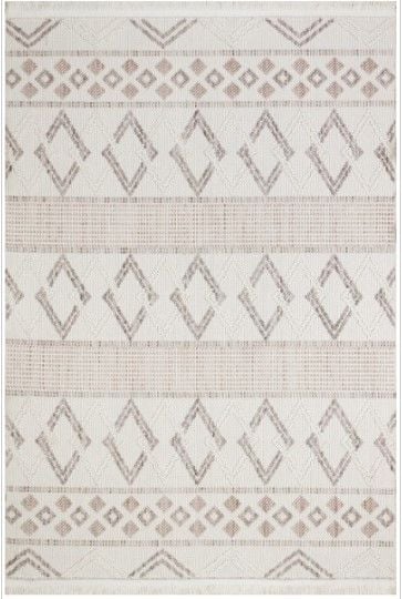 Türkmen Halı Bengal BN01 Bej Bukle Dokumalı Modern Salon Halısı