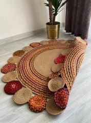 Halımax Milda Jüt Hasırlı Örgü Kilim Multi 22