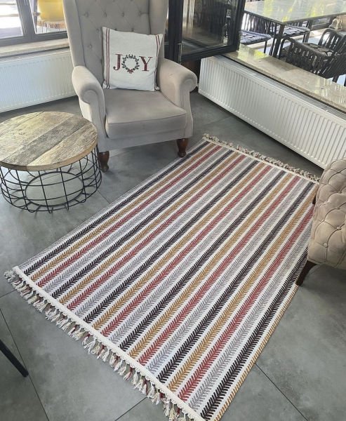 Halımax Just Yeni Nesil Yıkanabilir Püsküllü Dokuma Kilim
