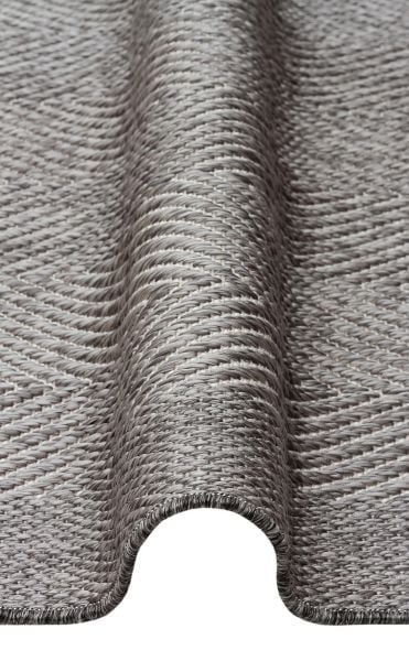Eko Halı Mono 02 Grey Hav Toz Vermez Sisal Halı Kolay Temizlenen Hasır Dokulu Modern Halı
