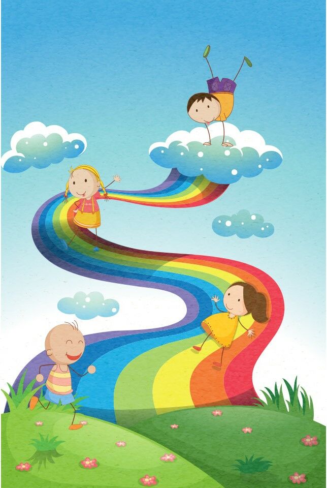 Cino 88 Gökkuşağı Rainbow Renkli Çocuk Odası Oyun Halısı
