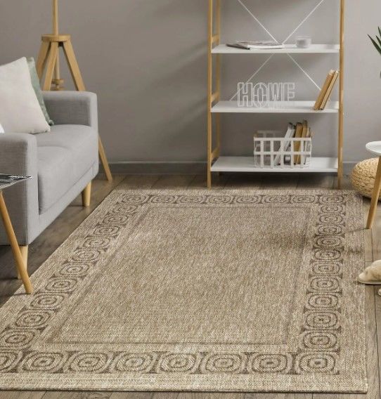 Merinos Toronto Koleksiyonu 64076 178 Kahve Hasır Dokulu Salon Mutfak Halısı Yolluk